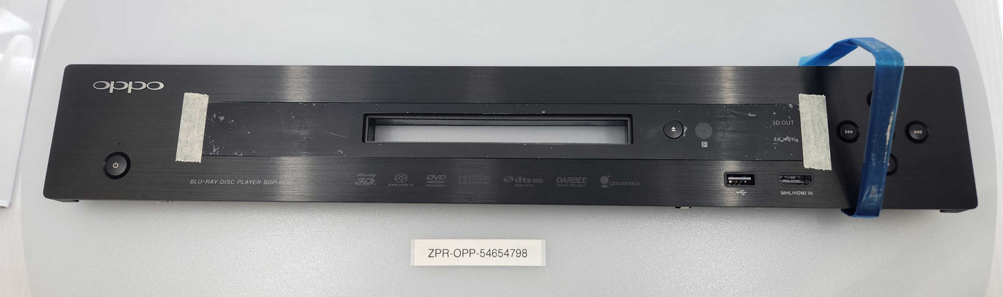 Front panel and board for BDP-103D